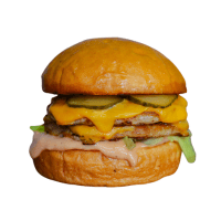 Chick n Cheese Double Quarter burger